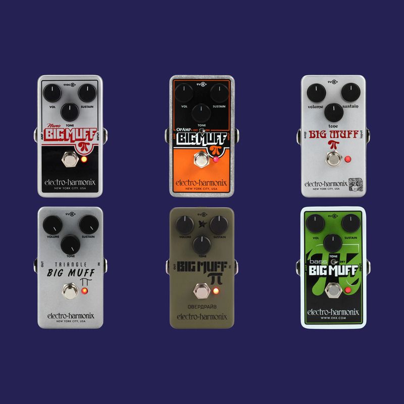 Electro Harmonix Nano Big Muff Series: All 6 Big Muffs