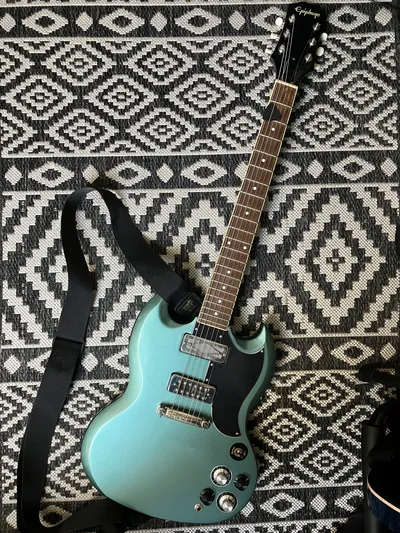 epiphone sg special in pelham blue with mojo pickups